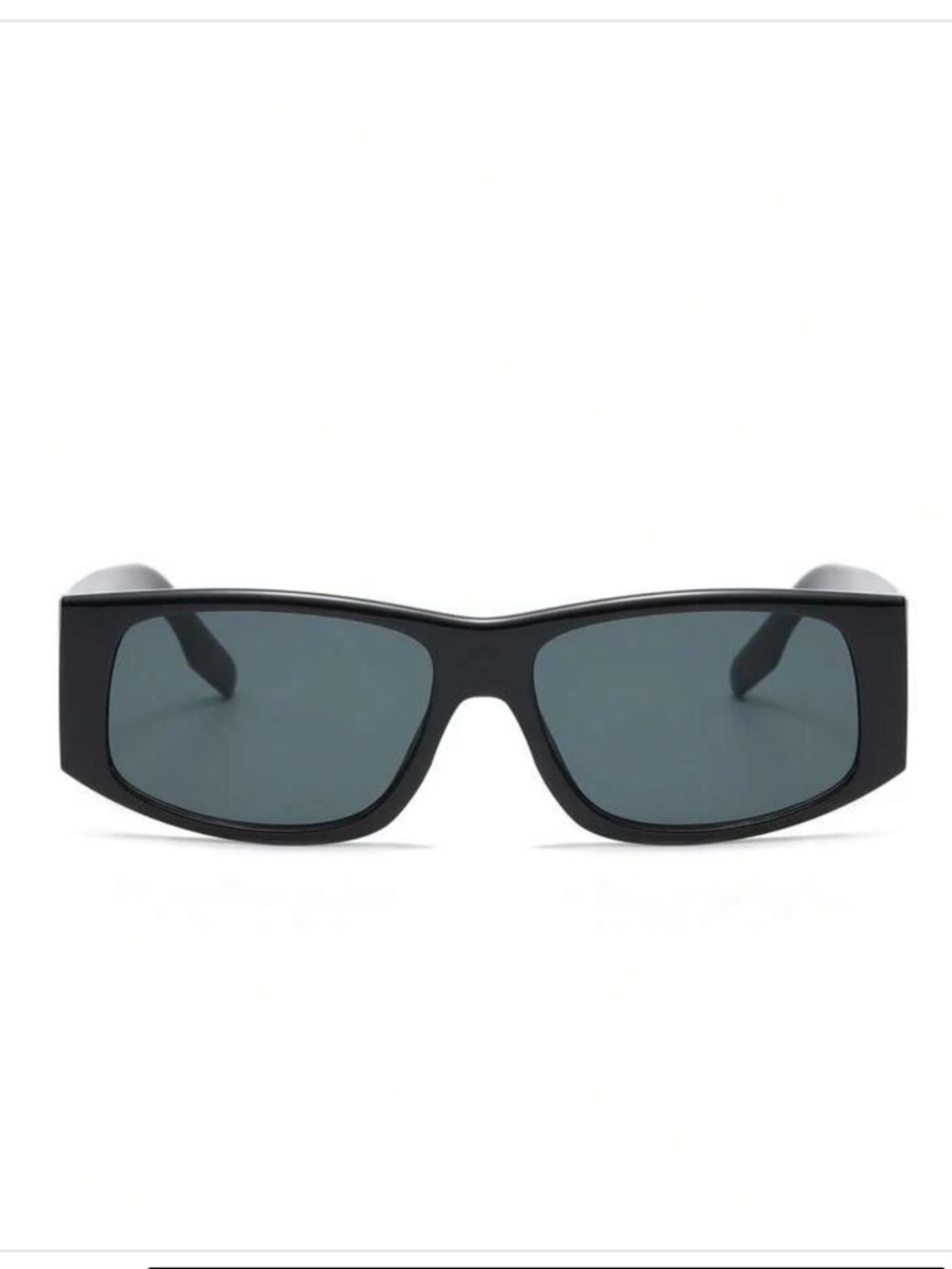 ❌SOLD❌Sleek Black Rectangular Women's Sunglasses - Picture 3 of 6